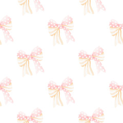 Pastel ribbon seamless pattern