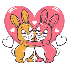 rabbit with heart