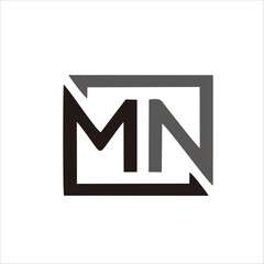Print MN letter logo design for your name and brand