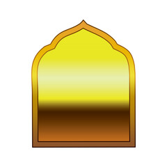 Mosque Golden Mehrab vector illustration design.
