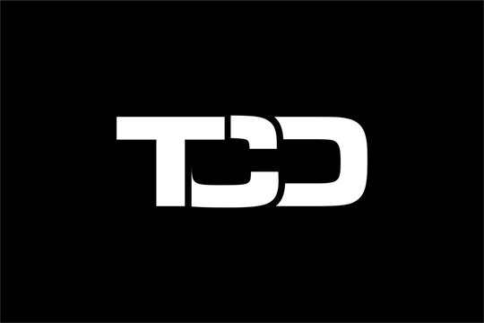 TCD creative letter logo design vector icon illustration