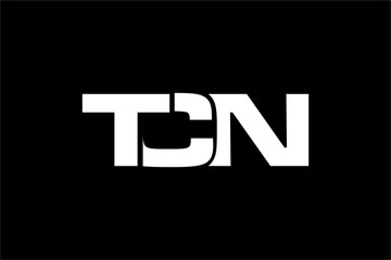 TCN creative letter logo design vector icon illustration