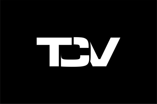TCV creative letter logo design vector icon illustration