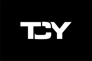TCY creative letter logo design vector icon illustration