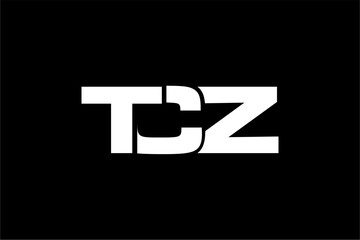 TCZ creative letter logo design vector icon illustration