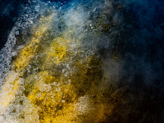 background with yellow and green