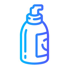 shaving cream Line Gradient Icon