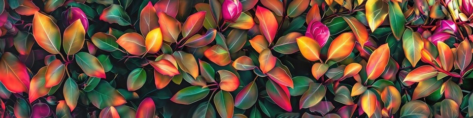 the beauty of an abstract floral vine, with seamlessly integrated colors creating a visually stunning composition.