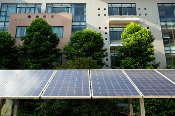 olar panels generate electricity under clear skies