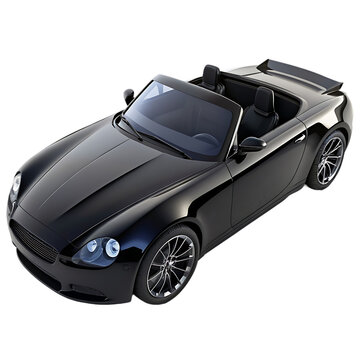 hyper car on transparent background. 3d rendering - illustration