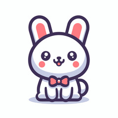 Playful Bunny Graphic: Vector Design