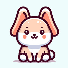 Lovable Rabbit Design Vector Artwork