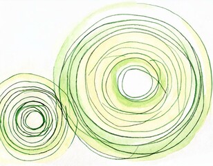 Modern circle line drawing style illustration.