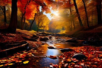 autumn forest in the forest