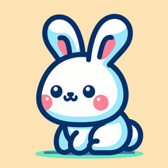 Dreamy Bunny Design Vector Graphic