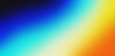 Color gradient background grainy orange blue black white noise texture abstract backdrop banner poster header cover design