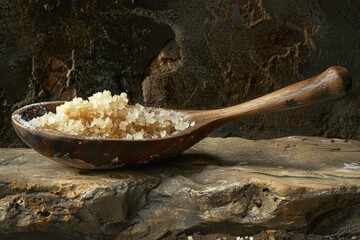 Elegant 3Drendered exfoliating scrub, minimalism highlighted by serene color grading and soft lighting