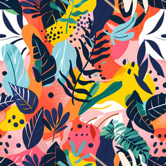 seamless pattern with birds colorful pattern ai generative 