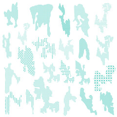 Set of Abstract Shape with Geometric Element