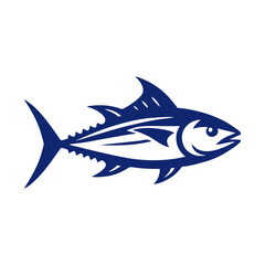 Tuna vector logo. tuna logo design vector illustration