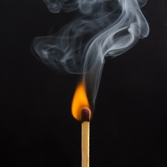 Igniting Potential: Close-Up of Matchstick Ready to Spark"
