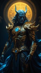 Obraz premium Poseidon is the god of the seas from Greek mythology.