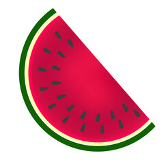 Watermelon half vector icon.
Fresh vector watermelon.
Juice. Fruits. Summer. Freshness