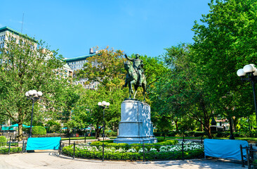 George Washington statue at Union Square in Manhattan, New York City