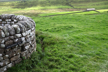 Along the Hadrian's wall between Twice Brewed and Chollerford - Northumberland - England - UK © Collpicto