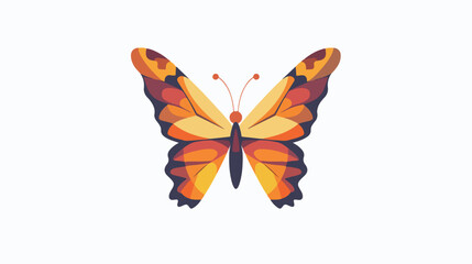 Butterfly icon vector illustration logo design flat vector
