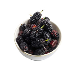 some raspberries isolated on transparent background