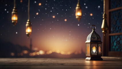 lantern islamic background - obrazy, fototapety, plakaty