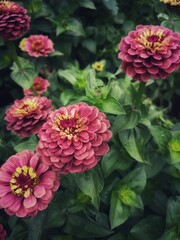 Pink Zinnias the perfect blush color