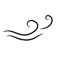 Doodle wind line sketch