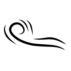 Doodle wind line sketch