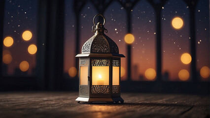 Obraz na płótnie Canvas lantern islamic background