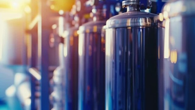 A specialized filtration system is seen handling various byproducts effectively removing impurities and reducing waste in the chemical production process.