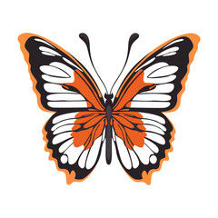 Flower with butterfly vector design