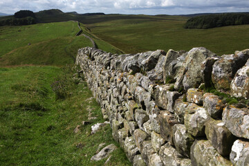 Along the Hadrian's wall between Twice Brewed and Chollerford - Northumberland - England - UK © Collpicto