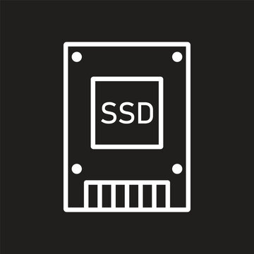 ssd icon vector