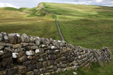 Along the Hadrian's wall between Twice Brewed and Chollerford - Northumberland - England - UK © Collpicto