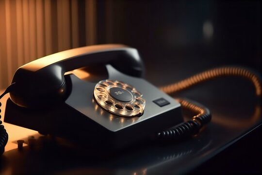 telephone, office, landline, concept, close-up, technology, communication, business, desk, cord, connection, vintage