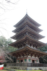 Five-Storied Pagoda in Daigoji Temple, Kyoto, Japan