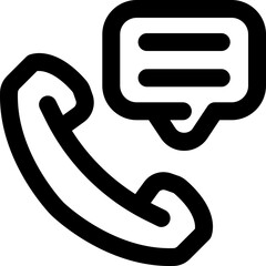 Fototapeta premium communication icon. vector line icon for your website, mobile, presentation, and logo design.