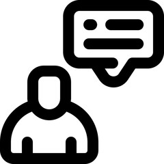 customer icon. vector line icon for your website, mobile, presentation, and logo design.