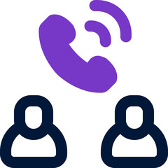 call support icon. vector dual tone icon for your website, mobile, presentation, and logo design.