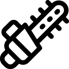 chainsaw icon. vector line icon for your website, mobile, presentation, and logo design.