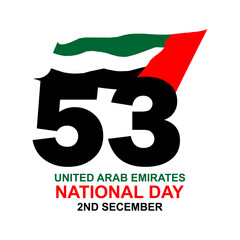 UAE National Day 2024 design with flag