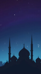 Night sky and mosque wallpapers for I pad, Notebook cover, I phone, tab mobile high quality images