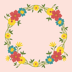 Obraz premium Flower Power Frame